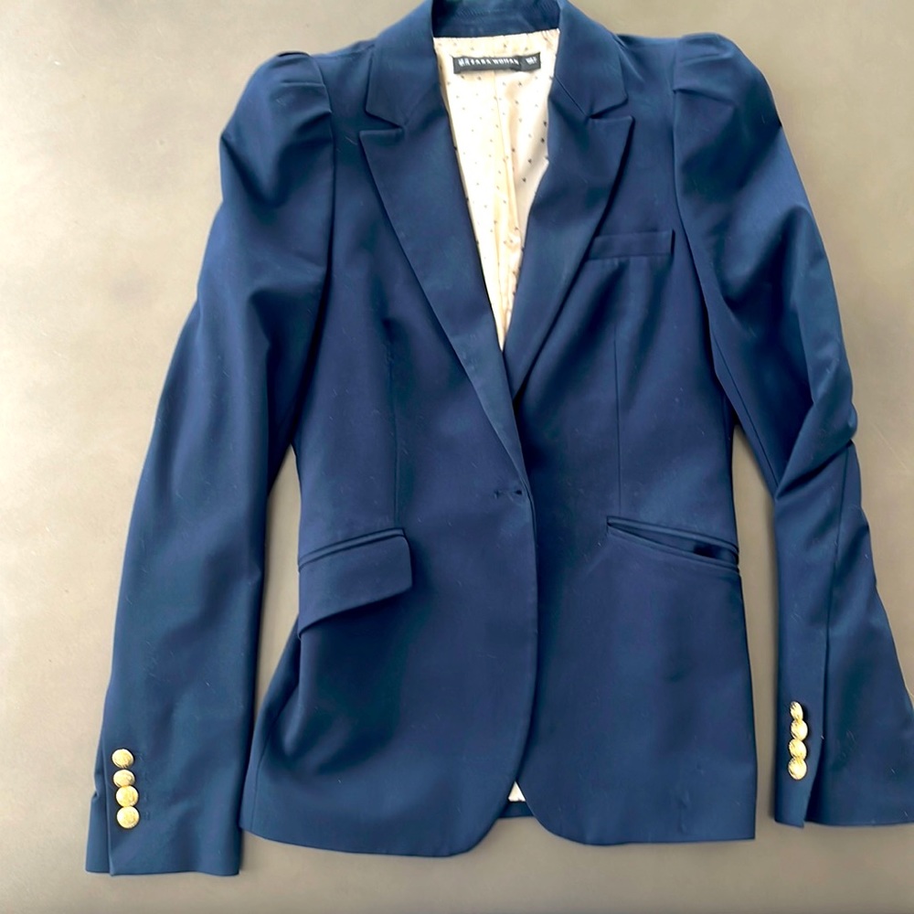 Zara navy blue blazer jacket XS